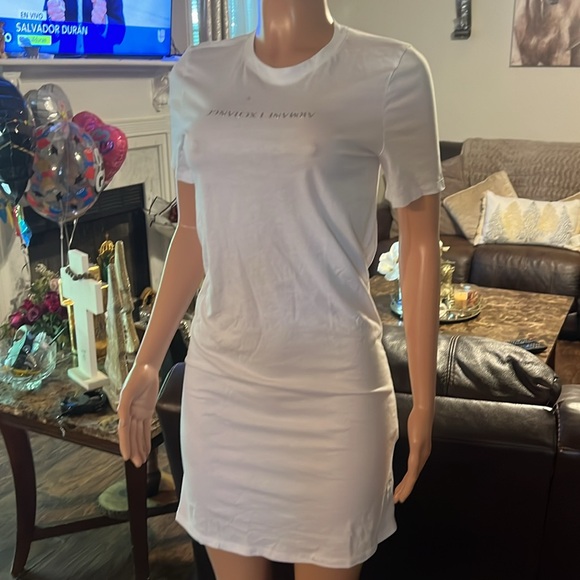 Armani Exchange White Casual Dress - Picture 3 of 5